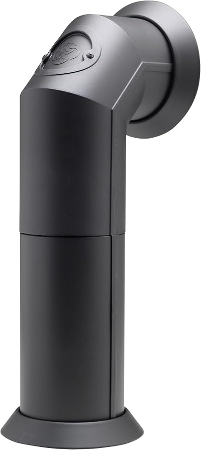 Dimplex Matt Black Flexible Stove Pipe Flue Accessory Angled 456mm 516mm