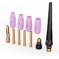 ARCCAPTAIN 11Pcs TIG Welding Torch Consumables Kit Collets Alumina Ceramic Cups for WP-17/18/26