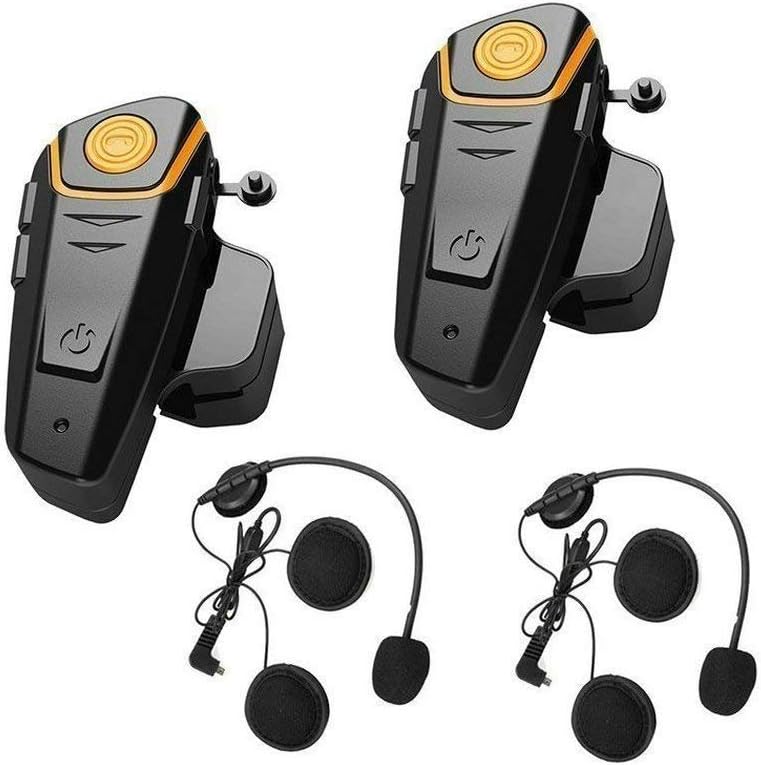 BT-S2 Handsfree Motorcycle Bluetooth Helmet Intercom Headset Motorbike Communication System with Radio (Dual)