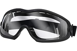 Qavctw Airsoft Goggles Anti Fog, Outdoor Sports Goggles Fits Most Helmets Tactical Military Glasses for Games Sports Shooting