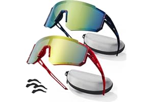 Kids Sports Sunglasses for Boys Girls Age 3-8 with Case Lightweight Youth Baseball Sunglasses Softball Cycling Shades