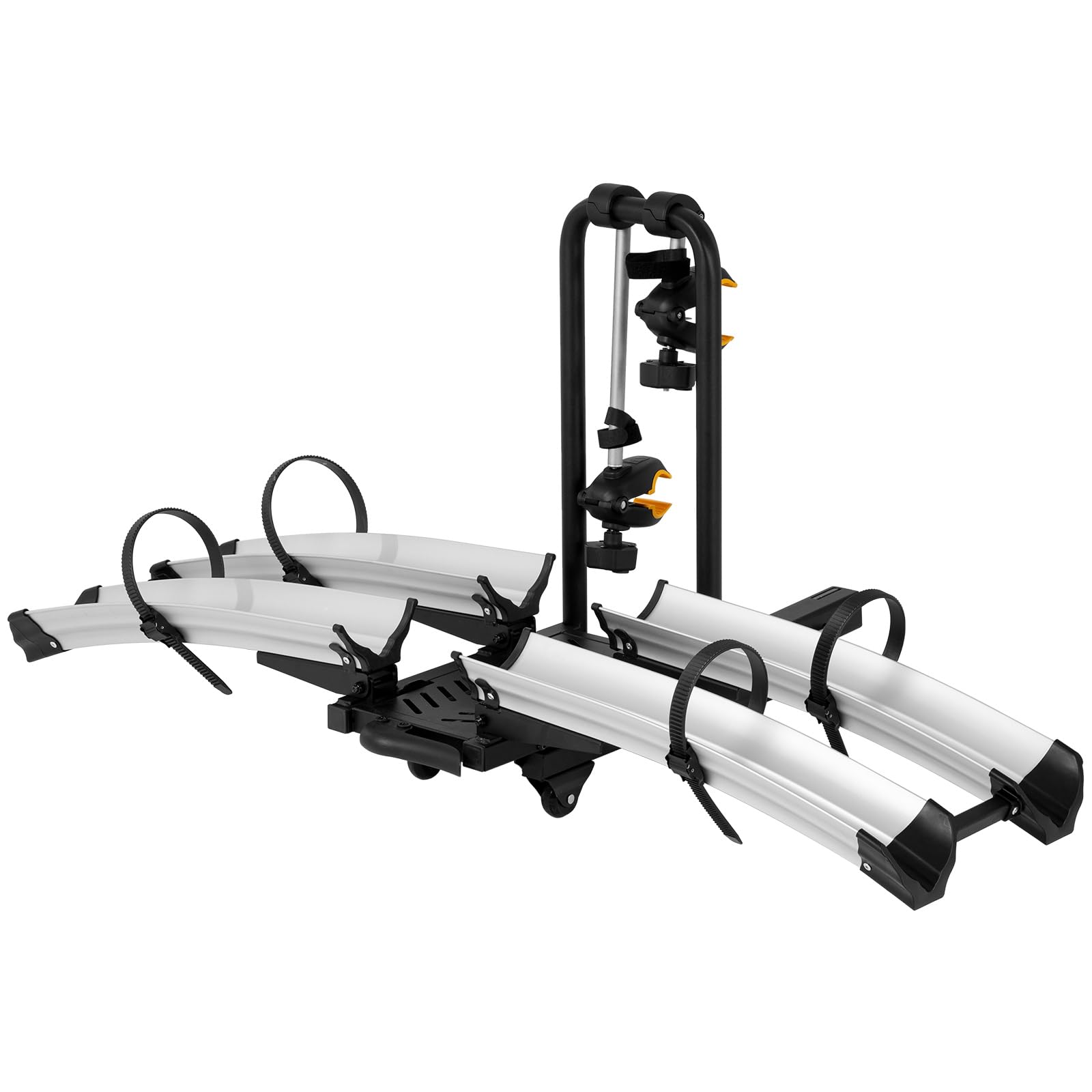 Photo 1 of Electric 2-Bike Rack Hitch, Foldable Quick Release Smart Tilting 2" Hitch Mounted Ebike Carrier with Wheels, Lightweight Platform style for Car Truck SUV, 200 lbs Capacity Fits up to 5 Inches Fat Tire