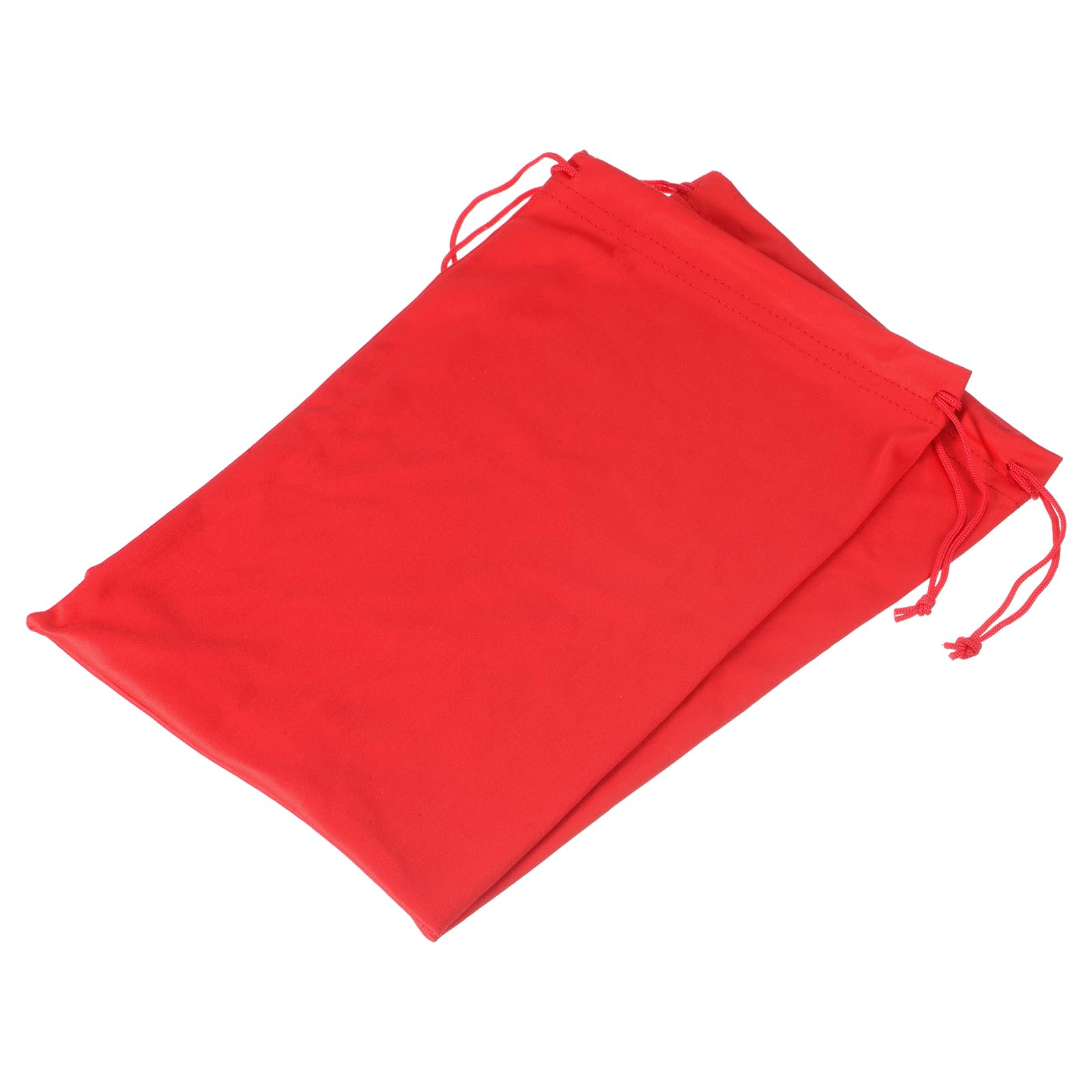 M METERXITY 2 Pack Ski Goggle Bag - Microfiber Snow Goggles Case Sleeve Drawstring Pouch Protection Bags, Apply to Goggles (7.1 x 10.6 Inch, Red)