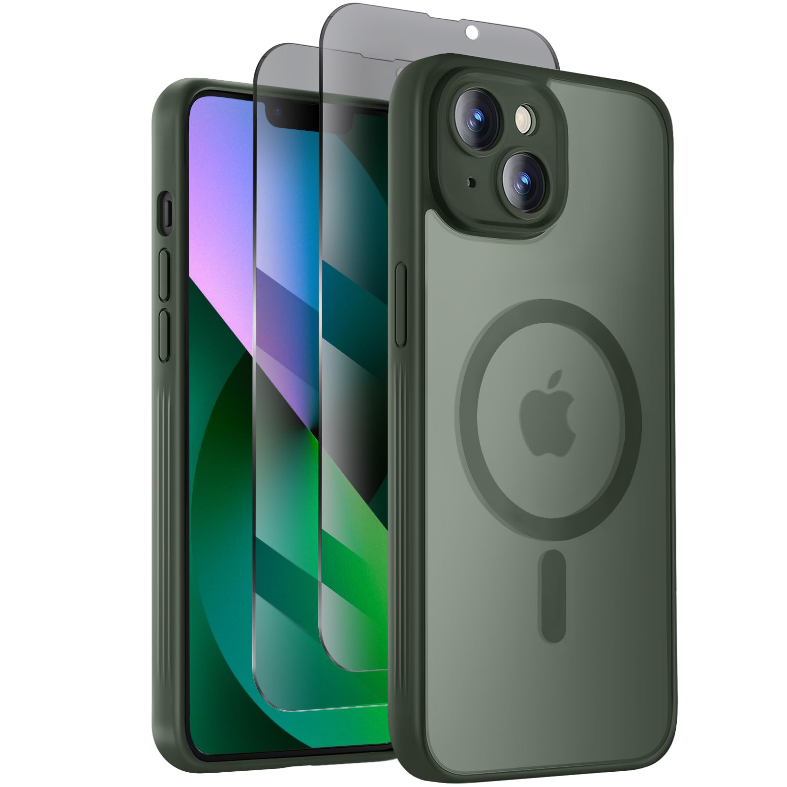 Symcele Designed for iPhone 13 Case, Calke Green