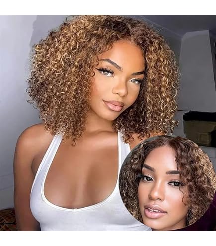 Amazon.com : Limited Beauty Ombre Blonde Afro Kinky Curly  display picture 3