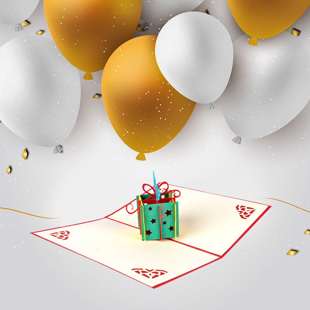 Racksoy 3D Geburtstagskarten 3 Stücke Pop Up Karten Katzenkarte| Geschenkkarte| Clown-Karte zum Kindergeburtstag- wünderbare Glückwünschkarte für Geburtstagsgrüße