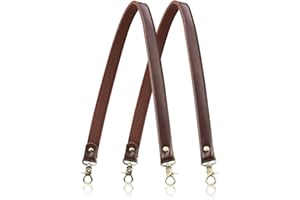 A ALLZEDREAM Allzedream Genuine Leather Purse Strap Sewing Canvas Replacement Handbag Shoulder Bag 2 Pcs
