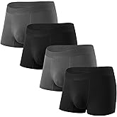 5Mayi Men's Bamboo Viscose Boxer Briefs Pack No Open Fly Trunks Underwear