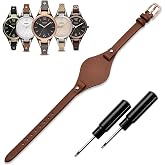 KAMIU Women's 8mm Watch Band Genuine Calf Leather Replacement Fossil Straps Watch Strap for ES3148 ES4119 ES4176 ES3262 ES3077