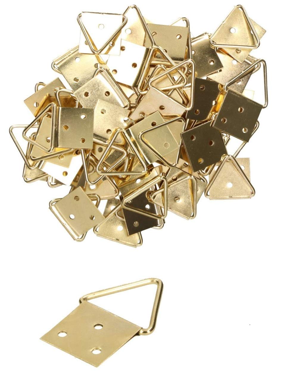 KOTARBAU Picture Folding Eyelet 3 Sizes Brass-Plated Picture Hooks Picture Hanger Picture Hanger Folding Eyelet for Picture Frames