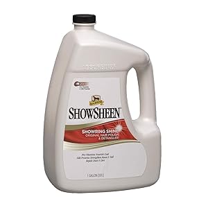 Absorbine ShowSheen Hair Polish & Detangler for Mane, Tail and Coat, Healthy Radiant Shine, Conditions and Promotes Healthy Hair Growth, Professional Level Horse Grooming