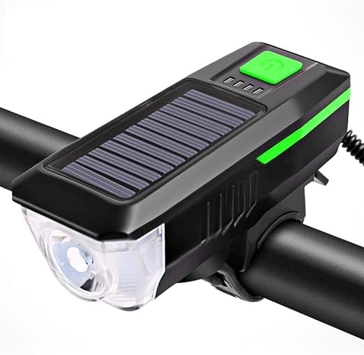 Amazon Co Jp Bluederst自転車ライトソーラーエネルギー超高輝度自転車ヘッドライトフロントledライト防塵ライディング ホーム キッチン