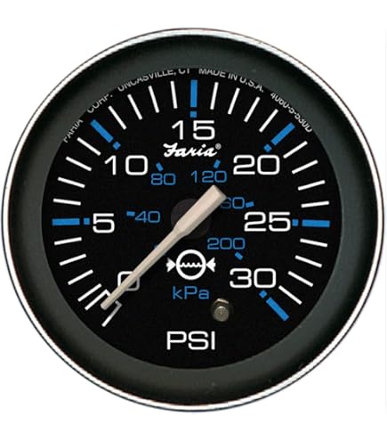 Manomètre De Pression D'eau Faria Euro Blanc 2 (30 PSI) - Neuf Avec Emballage