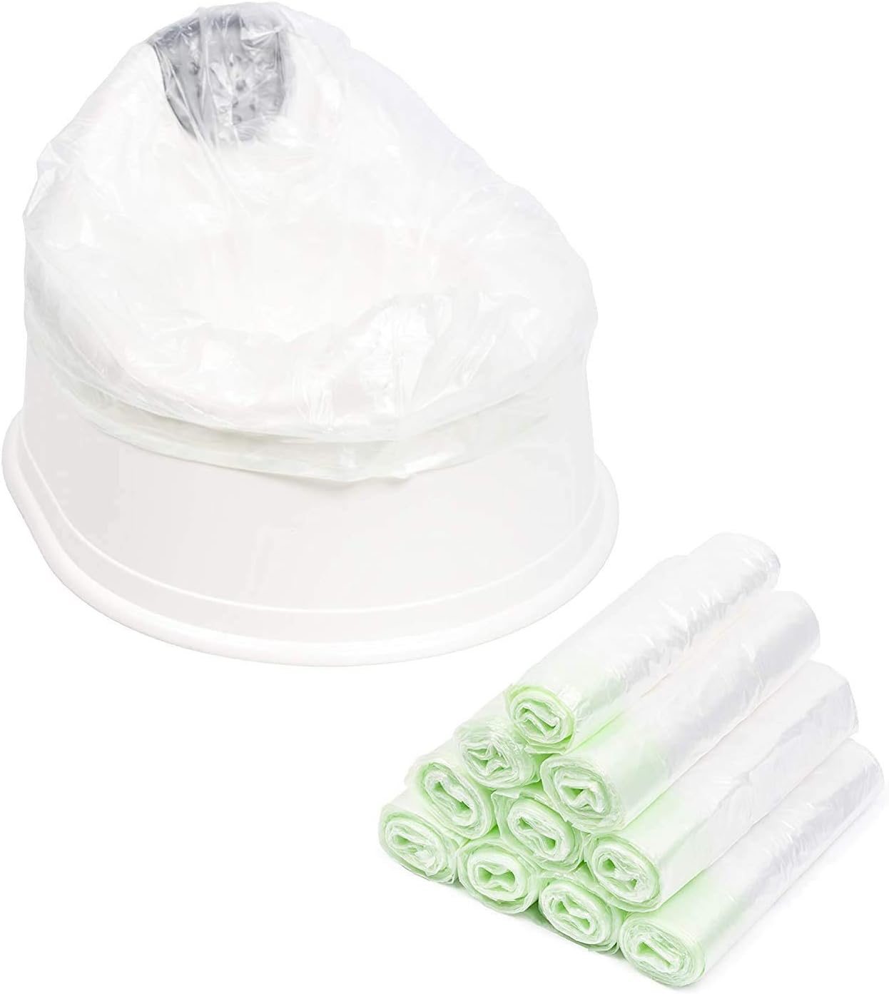 Chuckle - 100 Pack Potty Liners - Portable, Hygienic & Convenient - 17x15x6cm