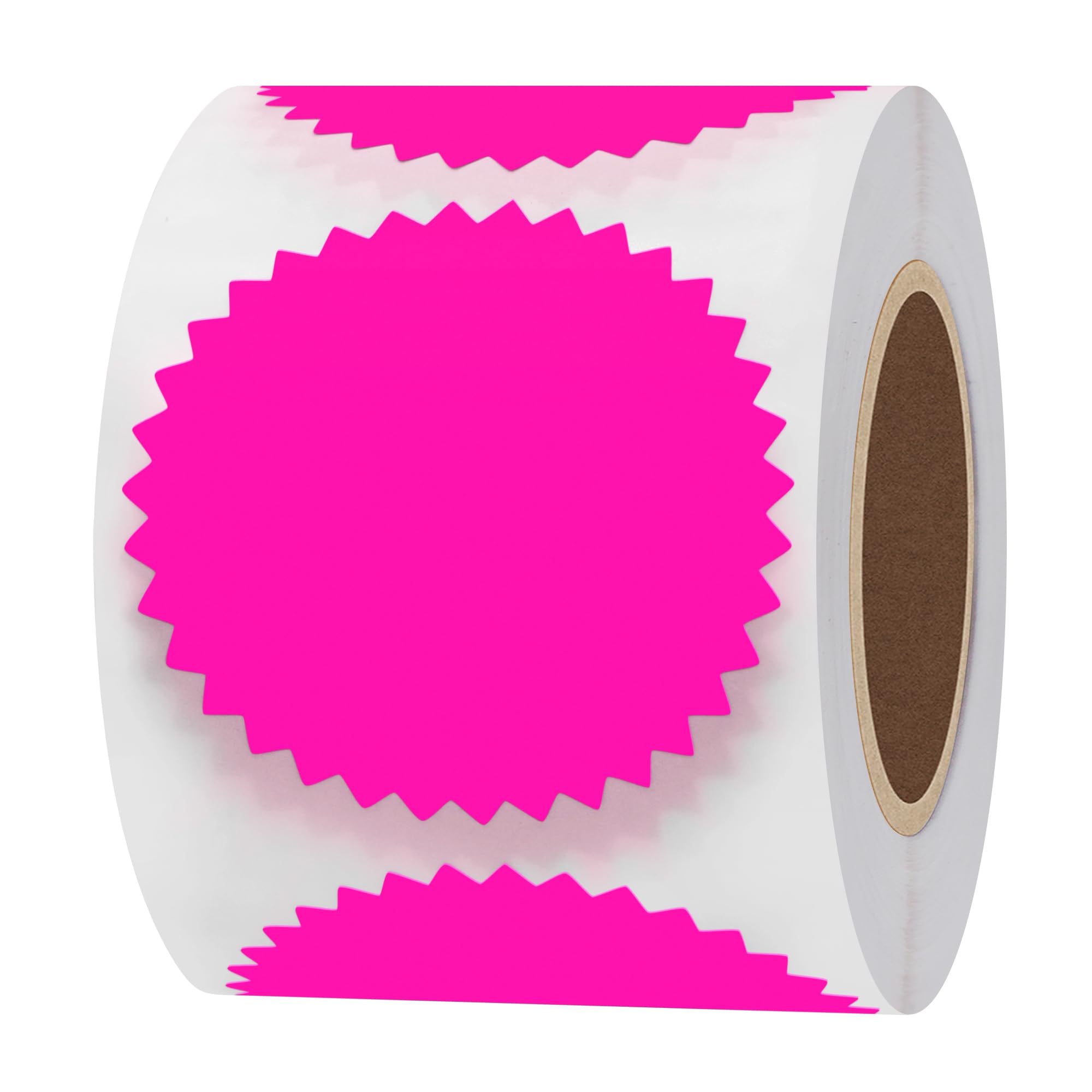 Hylabelest 2 Inch Fluorescent Pink Certificate Wafer Seals Labels Awards Legal Embossing Stickers (Fluorescent Pink)