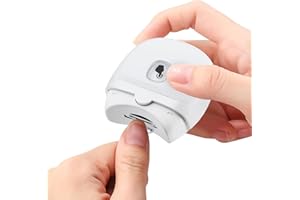 PARAROSE Automatic Nail Clipper, Electric Baby Nail Clippers with Light, Rechargeable Nail Clippers with Catcher, Electric Nail File for Baby, Kids, Seniors, Caregivers - Easy to use