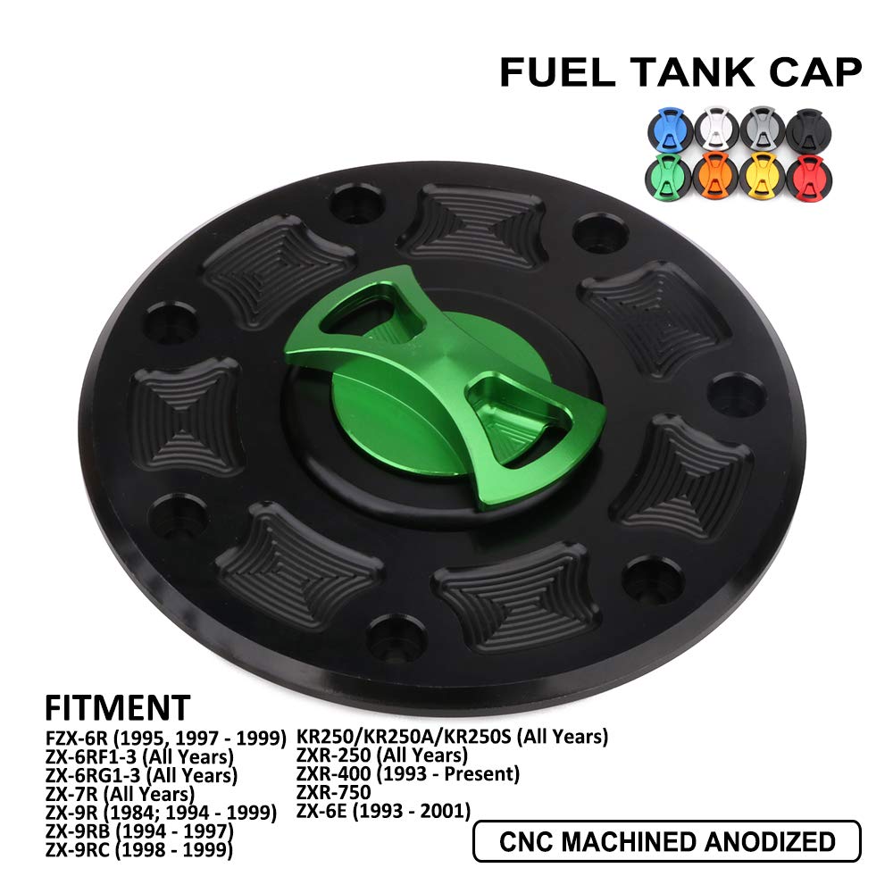 Motorcycle Gas Fuel Tank Cap CNC Billet Keyless Twist off Gas Tank Cap