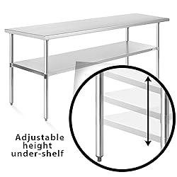 KUTLER Stainless Steel Table 30 x 60 Inches, NSF