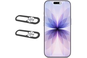 Dazujem Front Camera Covers Compatible with iPhone 16 Series /15 Series/ 14 Pro/ 14 Pro Max | Camera Blocker for Privacy and 