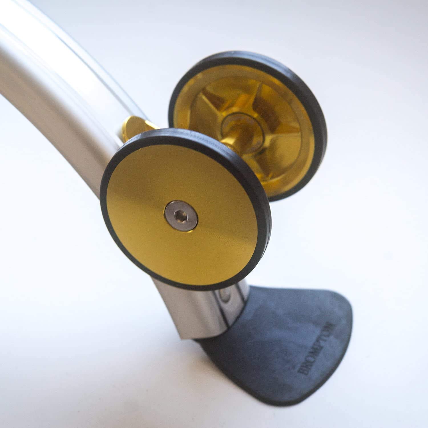 Large Stylish Double Mudguard Roller For BROMPTON Lightweight in GOLD