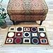 Anti-Bacterial Rubber Back RUGS RUNNERS Non-Skid/Slip 2x5 Runner Rug | Contemporary Geometric Indoor/Outdoor Thin Low Profile Modern Home Floor Bathroom Kitchen Hallways Colorful Decorative Rug