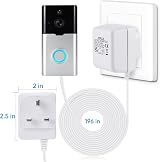 ZOPULE 18V 500mA Video Doorbell Power Transformer 196in Cable for Ring Nest Wyze view 3