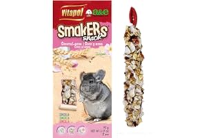 A&E CAGE CO. A&E Cage Co Smakers Treat Sticks for Chinchilla- Coconut & Rose Petal Flavor