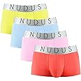 NUDUS Men's Cotton Underwear Pack of 4 Gift Box - Briefs - Trunks - Boxer Briefs