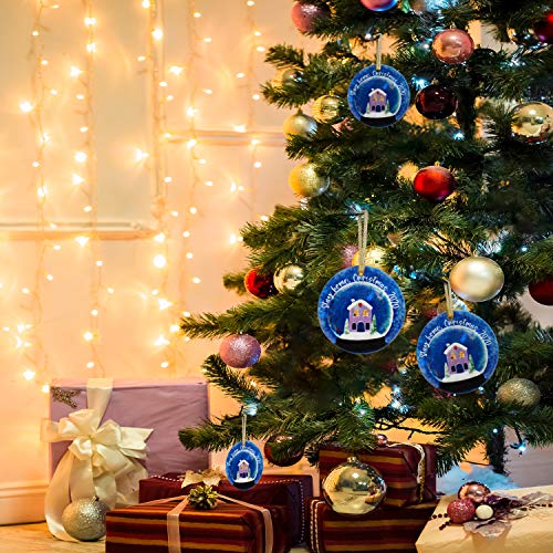 Inno-Huntz 2020 Christmas Ornament for Christmas Tree Ceramic Hanging Decoration Stay at Home Durable Pendant Holiday Christmas Family Ornaments Quarantine Wishes 2020 Celebration Décor