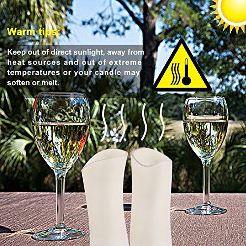 AMAGIC 3”x6” Large Flameless Candles With Remote And Timer - Real Wax Led Pillar Candles Bulk, Battery Candles for Home/Festival/Party/Christmas/Night Light, Great Gift Idea(Ivory, Set of 6)