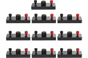 ULTECHNOVO Electrical Circuit Experiment Kit, 10pcs E10 Mini Bulb Holder Physics Circuit Electrical Experiment Screw Type Lig