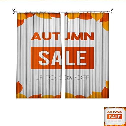 Amazon Com Drapes W108 X L96 Pleated Curtainautumn Sale