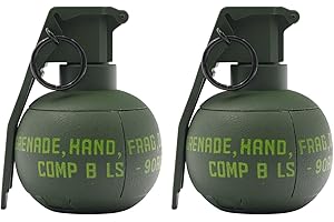 Zhongren M67 Plastic Dummy Grenades Model for Movie Props for Age14+ (Green*2 PCS)