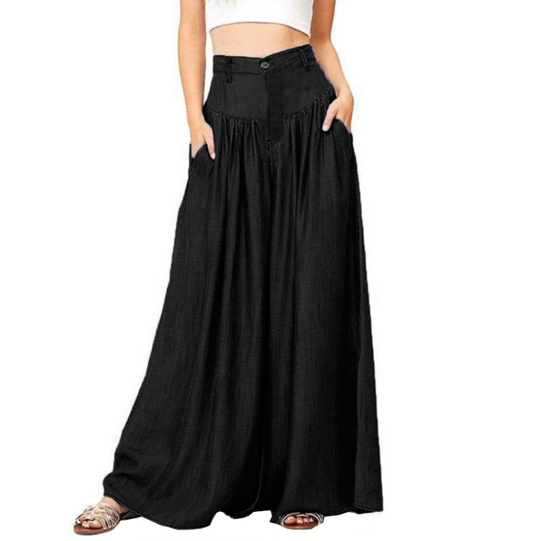 Amazon.com: IEason-pants, Women Soft Pantalon Wide Legs Long ...