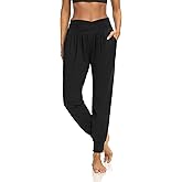 DIBAOLONG Womens Yoga Sweatpants Loose Workout Harem Joggers Casual Comfy Lounge Pajama Pants with Pockets