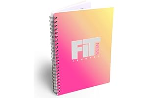 POWERFENG Fitness Journal Workout Log Book: Workout Planner for Women & Men - Gym Tracker Notebook for Weight Exercise Training (Pink)