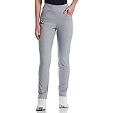 PGA Tour Women's Stretch Golf Pants with Pull-on Waist, 31" & 32" Inseams, Tummy Control, Moisture-Wicking, Sun Protection