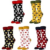 Benefeet Funny Colorful Crew Socks for Women & Girls, Size 5-9, Crazy Cotton Socks