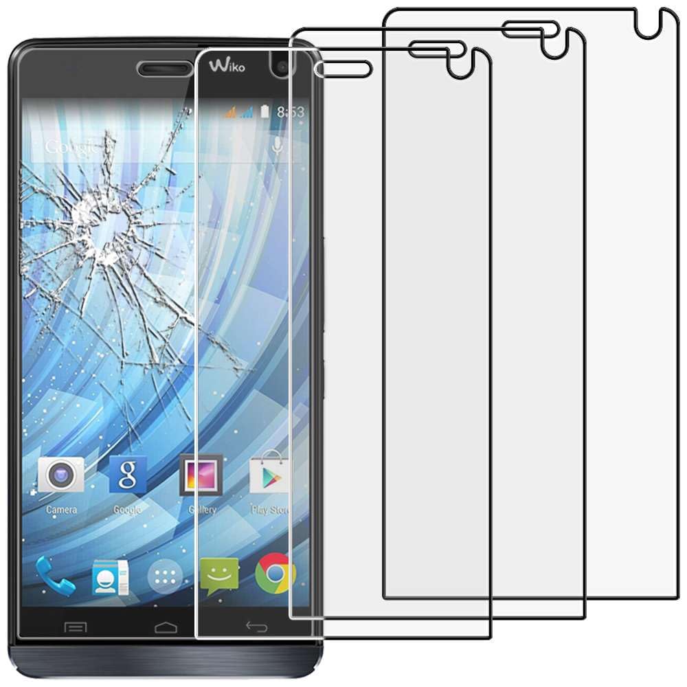 ebestStar - compatible with Wiko Getaway Screen Protector Premium Tempered Glass, x3 Pack anti-Shatter Shatterproof, 9H 3D Bubble Free [Phone: 143 x 69.5 x 7.2mm, 5.0'']