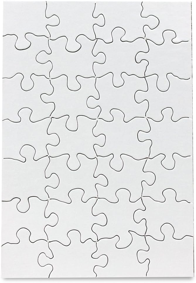 Hygloss Products, Inc Blank Puzzles for Decorating, Kids