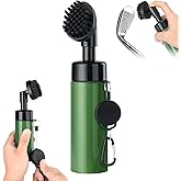 Oasser Pro Golf Club Brush Cleaner with Squeeze Water Bottle Retractable Clip and Retractable Clip 10.5 Inches Holds 5 Ounces of Water, Essentials Golf Accessories for Men Women Green