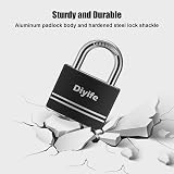 Diyife 40mm Small Aluminum Padlock with 2 Keys – Weatherproof Outdoor Lock view 6