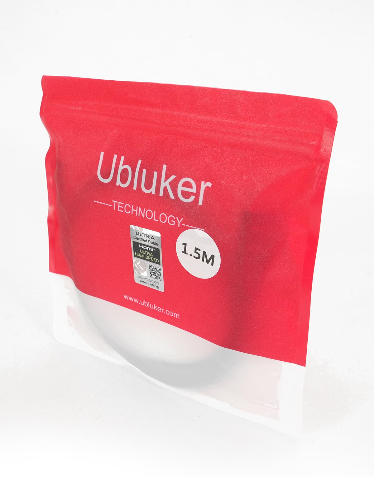 Ubluker 10K 8K 4K HDMI Cable 48Gbps 5 FT, Certified Ultra High Speed HDMI® Cable 4K 240Hz 144Hz 120Hz 8K60Hz 0.01ms HDR10+ eARC HDCP2.3 Netflix Roku TV PC Monitor Projector PS5 Xbox