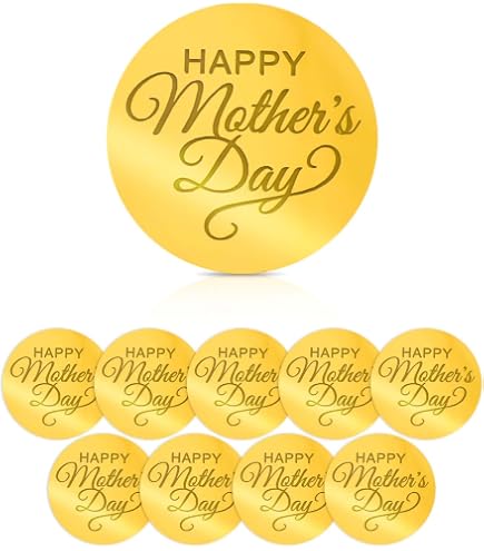 20Pcs Happy Mother's Day Cupcake Toppers - Glitter Gold Acrylic Mirror Discs With Heart & Rose - View #12