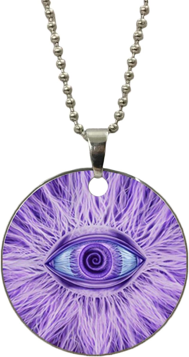 Fashion Dog Tag Necklace Stainless Steel ID Tags Pendant Necklace with 24" inches Bead Chain Charm