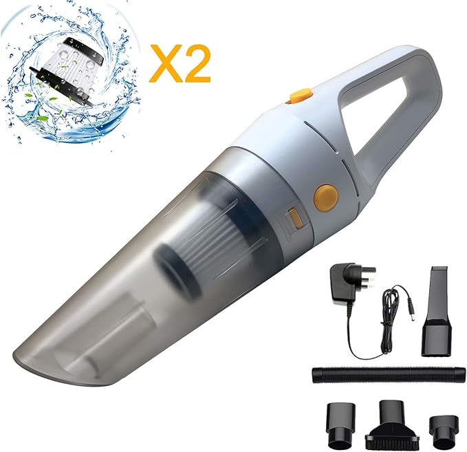 HUNLEE Handheld Vacuum, Hand held Vacuum Cordless with 6000 Pa Powerful