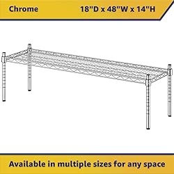 Zedfire 18" x 48" x 14" Chrome Wire Storage