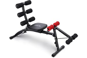 MERACH Ab Machine, Multi-Functional Adjustable Ab Trainer, Ab Workout Bench for Home Gym, Sit Up Machine for Abdominal, Exercise Chair for Full Body Workout