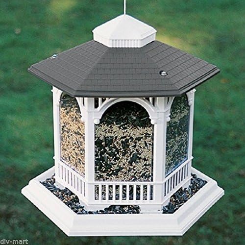 ARTLINES LARGE GAZEBO BIRD FEEDER 10# SEED CAPACITY, Size: 14" x 12" x 12" by SuccessfulDealsStore