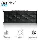 SoundBot SB571 Bluetooth Wireless Speaker 12W Output HD Bass 40mm Dual Driver Portable Speakerphone for 12Hr Enhanced Music Streaming & HandsFree Calling, Built-in Mic, 3.5mm Line-In
